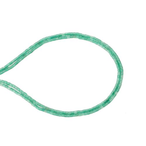 Perle agate verte naturelle, DIY, vert, 2x2mm, Vendu par Environ 38 cm brin