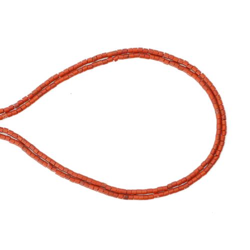 Jaspis czerwony Koralik, DIY, czerwony, 2x2mm, sprzedawane na około 38 cm Strand