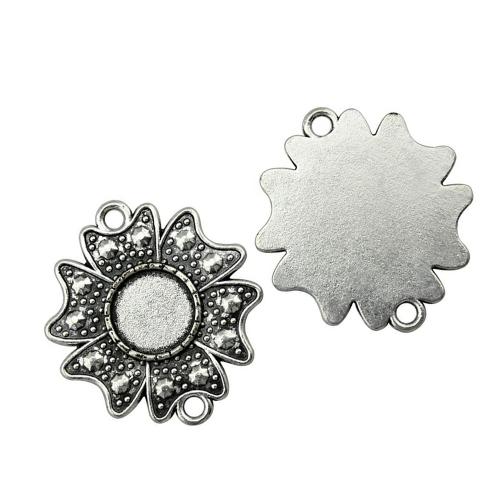 Liga de zinco Pendant Cabochon Ambiente, banhado, DIY, Diametro interno:Aprox 12mm, vendido por PC