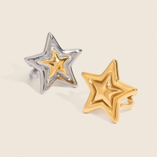Stainless Steel Finger Ring 304 Stainless Steel gold color plated fashion jewelry Sold By PC
