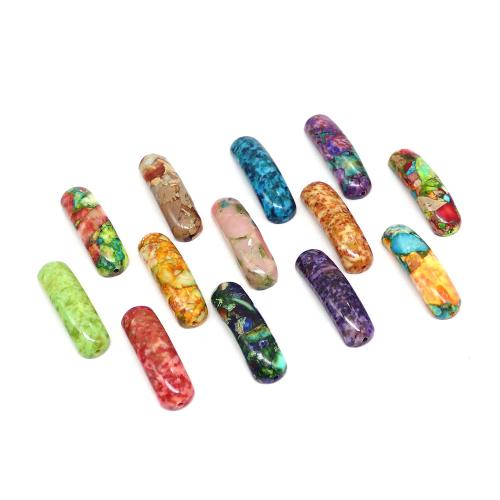 Natural Stone Curved Tube Beads DIY Sold By PC