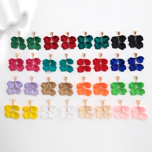 Acrylic Jewelry Earring Zinc Alloy with Acrylic gold color plated fashion jewelry Sold By Pair