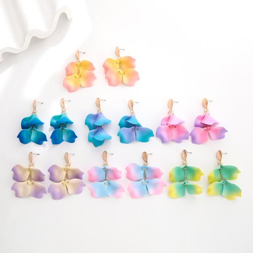 Acrylic Jewelry Earring Zinc Alloy with Acrylic gold color plated fashion jewelry Sold By Pair