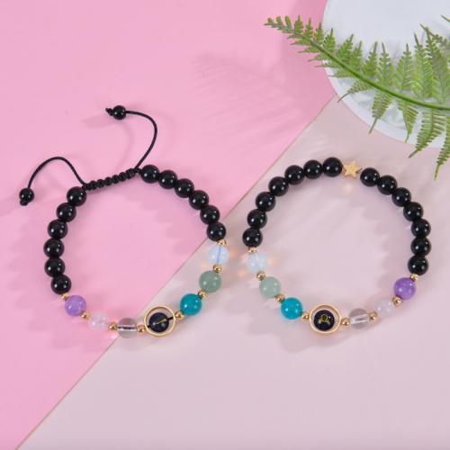 Gemstone Bracelets Natural Stone with Quartz fashion jewelry Sold By PC