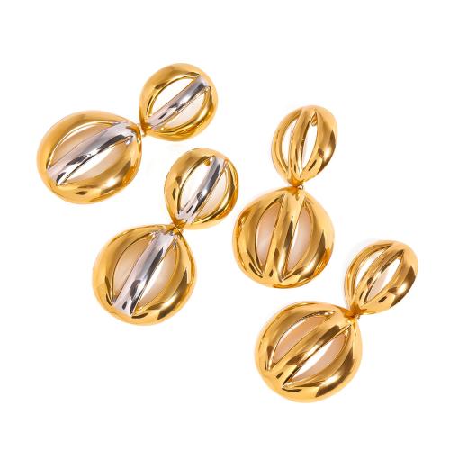 Nerezová ocel Drop náušnice, 304 Stainless Steel, módní šperky & pro ženy & dutý, více barev na výběr, Prodáno By Pair