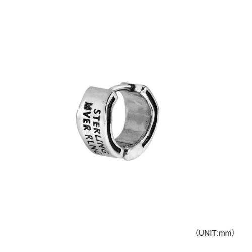 304 Stainless Steel Huggie Hoop náušnice, Vintage & unisex, Původní barva, 9mm, Prodáno By PC