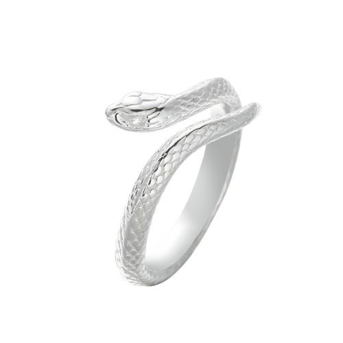 cobre Cuff Ring Finger, Cobra, banhado, unissex & Vario tipos a sua escolha, tamanho:5.5-8.5, vendido por PC