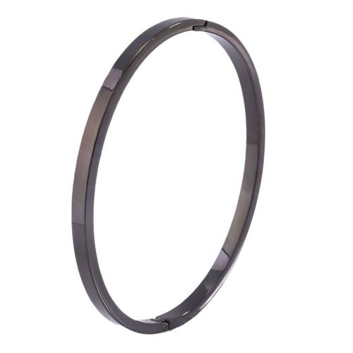 Stainless Steel Bangle 304 Stainless Steel fashion jewelry & for woman black Sold By PC