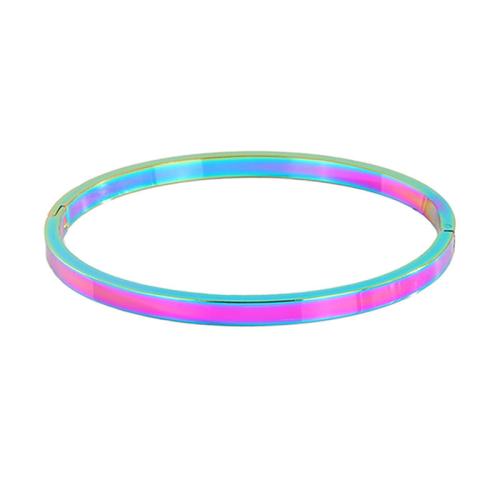 Stainless Steel Bangle 304 Stainless Steel plated fashion jewelry & for woman multi-colored Sold By PC