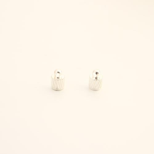 Mässing magnetlås, DIY, silver, 7x5x5mm, Säljs av Par