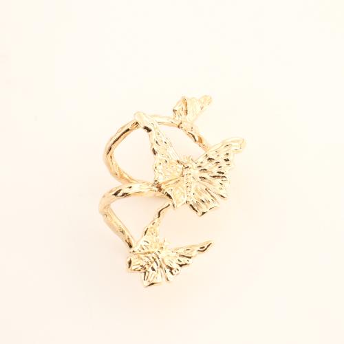 Ring Finger mosiądz, biżuteria moda & dla kobiety, dostępnych więcej kolorów, 44x24x16mm, sprzedane przez PC