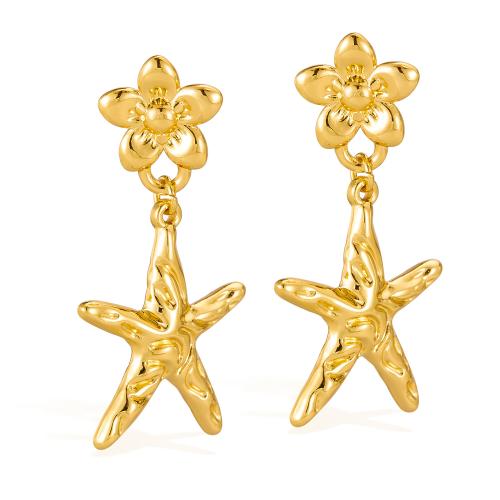 Nerezová ocel Drop náušnice, 304 Stainless Steel, módní šperky & pro ženy, zlatý, Prodáno By Pair