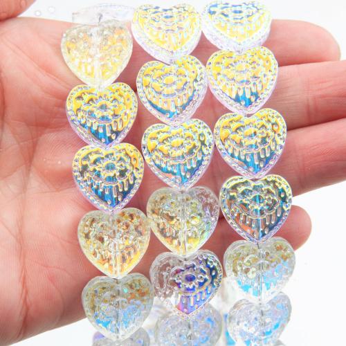 Heart Crystal Beads DIY Sold Per Approx 38 cm Strand