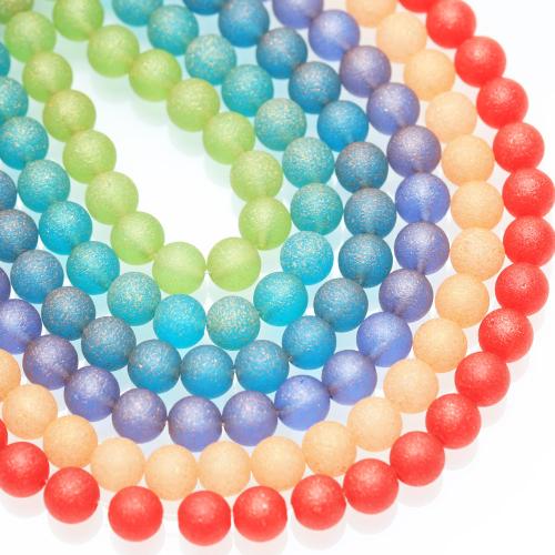 Perles de cristal rondes , DIY, plus de couleurs à choisir, 8mm, Vendu par Environ 38 cm brin