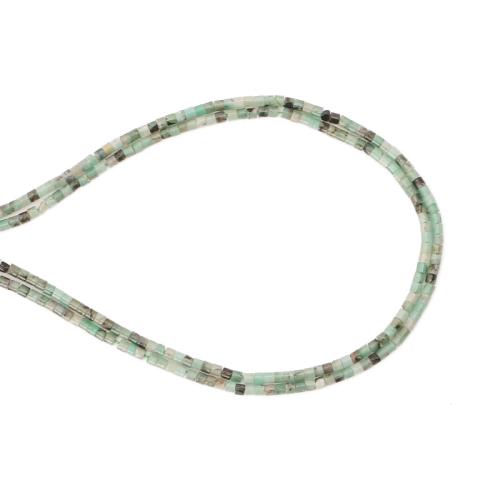 Grânulos de gemstone jóias, Esmeralda, DIY, cores misturadas, 2x2mm, vendido para Aprox 38 cm Strand