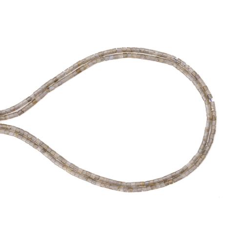 Natural Labradorite Beads Column DIY mixed colors Sold Per 38 cm Strand