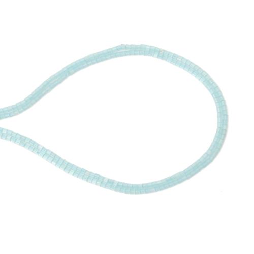 Cats Eye Perlen Schmuck, Katzenauge, Zylinder, DIY, blau, 2x2mm, verkauft per ca. 38 cm Strang