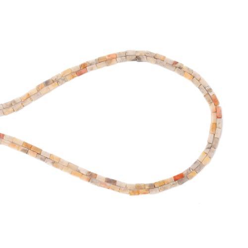 Perle naturelle Agate Crazy, agate folle, DIY, couleurs mélangées, 2x4mm, Vendu par Environ 38 cm brin