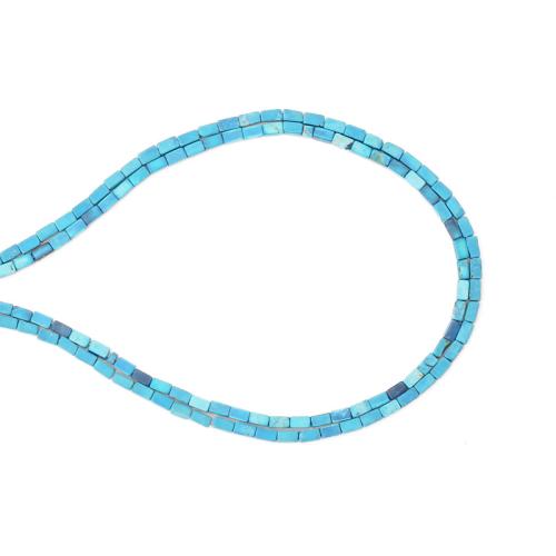 Turkus naturalny Koralik, DIY, mieszane kolory, 2x2mm, sprzedawane na około 38 cm Strand