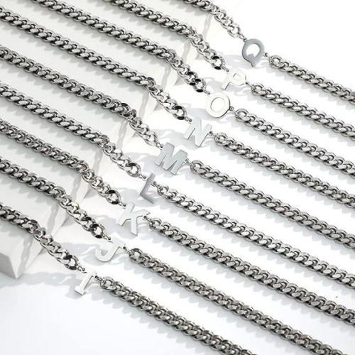 Partículas de aço colar, with 2inch extender chain, Letra do Alfabeto, banhado, unissex & Vario tipos a sua escolha, Mais cores pare escolha, comprimento Aprox 15.7 inchaltura, vendido por PC