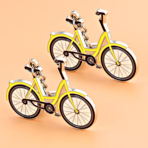 Llaveros, aleación de zinc, Bicicleta, chapado en color dorado, Joyería, más colores para la opción, Vendido por UD