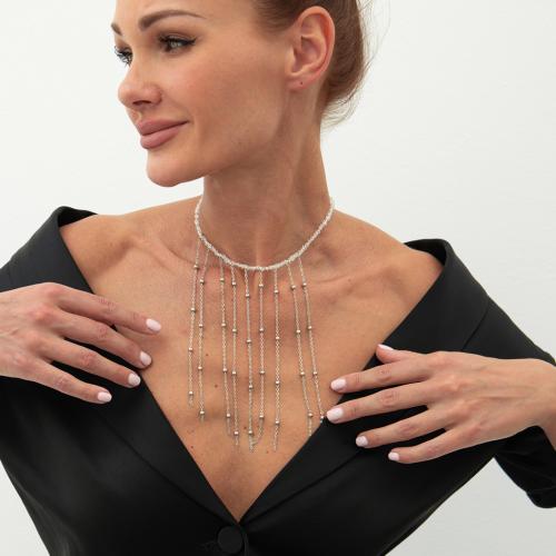 Conjuntos de joyería de aleación de zinc, con Perlas plásticas, chapado en color dorado, más colores para la opción, Vendido por UD