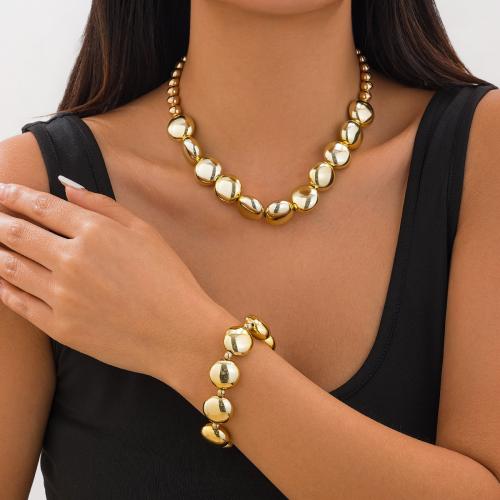 Sets de Joyas, plástico recubierto de cobre, chapado en color dorado, Joyería, más colores para la opción, Vendido por UD