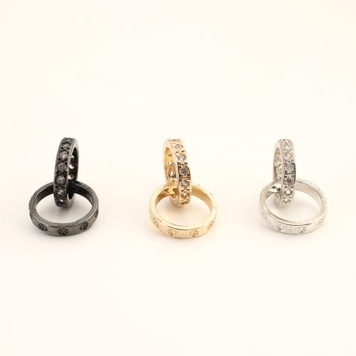Cubic Zirconia Micro Pave Brass Pendant DIY & micro pave cubic zirconia Sold By PC