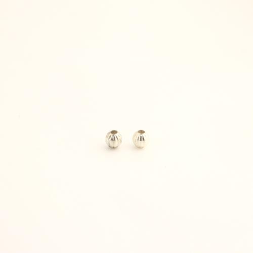 Mässing Bead, DIY, silver, 3.50x3.50x3.50mm, Säljs av PC
