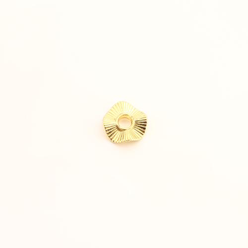 Mosiądz Pozycjonowanie Bead, DIY, złoty, 10x10x3mm, sprzedane przez PC