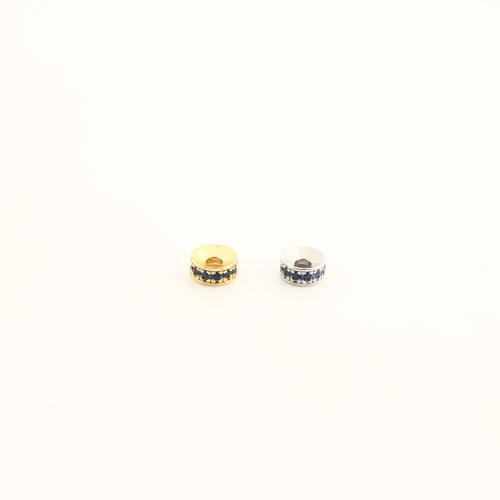 Kubni cirkonij Micro Pave Brass perle, Mesing, možete DIY & micro utrti kubni cirkonij, više boja za izbor, 2.50x6x6mm, Prodano By PC
