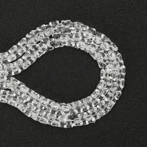 Crystal Pärlor, Kristall, Bowknot, DIY, klar, 10x13mm, Såld Per 38 cm Strand