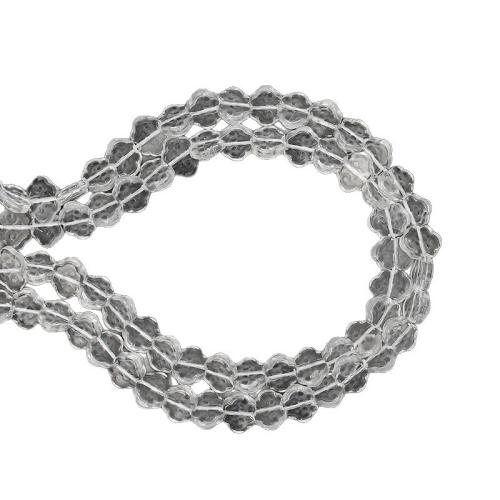 Crystal Pärlor, Kristall, Ruyi, DIY, klar, 9x13mm, Såld Per 38 cm Strand