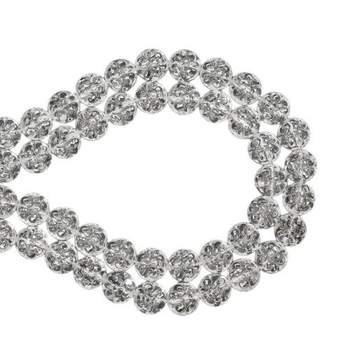 Crystal Pärlor, Kristall, DIY, klar, 13mm, Såld Per 38 cm Strand