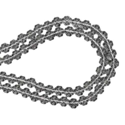 Perle di cristallo, trifoglio quattro petali, DIY, chiaro, 10mm, Venduto per 38 cm filo