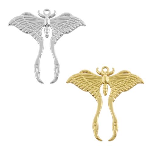 Stainless Steel Animal Pendants 304 Stainless Steel Butterfly plated DIY Sold By Bag