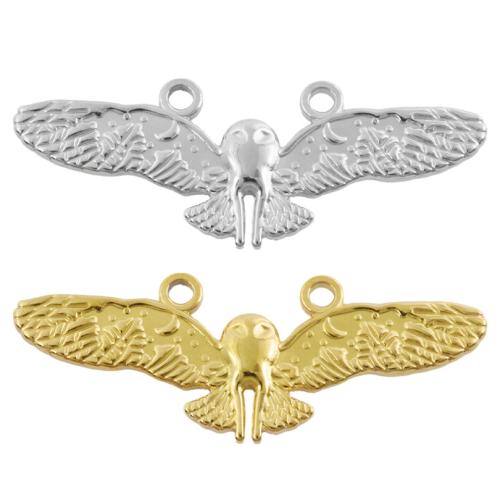 Stainless Steel Animal Pendants 304 Stainless Steel Bird plated DIY Sold By Bag