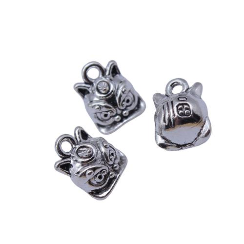 Zinc Alloy Pendants plated DIY antique silver color Sold By PC
