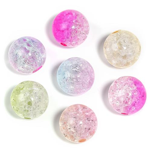Perline acriliche Jewelry, acrilico, placcato color oro, DIY, Colore casuale, 100PC/borsa, Venduto da borsa