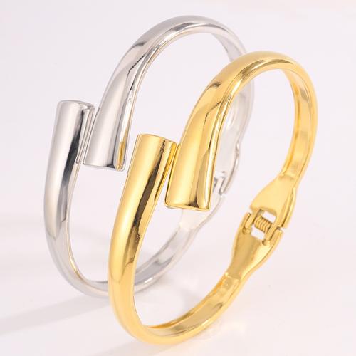 Acier inoxydable 304 bracelet manchette, Placage, bijoux de mode & unisexe, plus de couleurs à choisir, 7x9x9mm, Vendu par PC