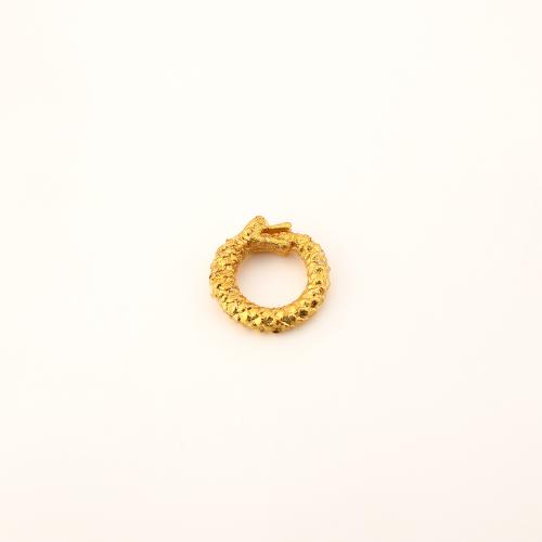 Ορείχαλκος Η σύνδεση Ring, DIY, χρυσαφένιος, 7x7x3mm, Sold Με PC