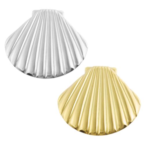 Acciaio inossidabile Animal Ciondoli, 304 acciaio inox, Conchiglia, placcato, DIY, nessuno, 10PC/borsa, Venduto da borsa