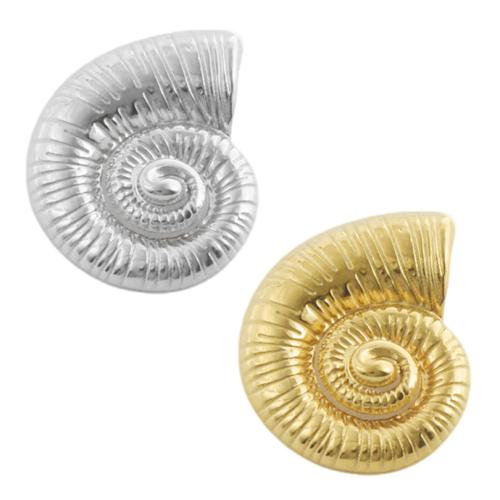 Nerezová ocel zvířat Přívěsky, 304 Stainless Steel, Ulita, DIY, více barev na výběr, 10PC/Bag, Prodáno By Bag