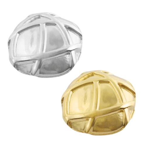 Ciondoli gioielli in acciaio inox, 304 acciaio inox, Button Shape, placcato, DIY, nessuno, 10PC/borsa, Venduto da borsa