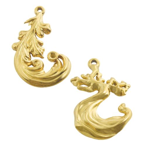 Stainless Steel Pendants 304 Stainless Steel plated DIY & double-hole Sold By Bag