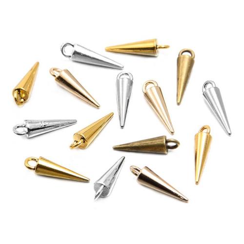 Zinek Přívěsky, Kuželové, á, DIY, více barev na výběr, 100PC/Bag, Prodáno By Bag