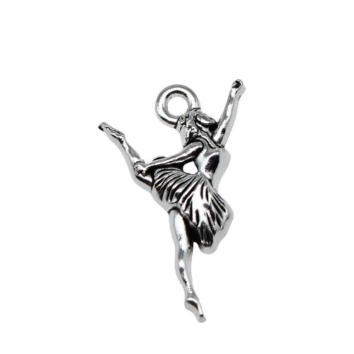 Character Shaped Zinc Alloy Pendants, liga de zinco, banhado, DIY, 24x14mm, vendido por PC