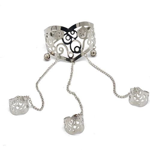 Zinc Alloy Bracelet Ring plated for woman & hollow Inner Approx 60mm US Ring Sold By PC