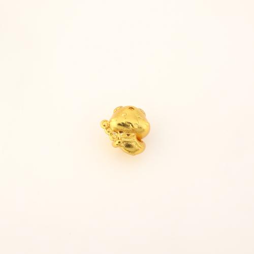 Brass Beads DIY golden Sold By PC