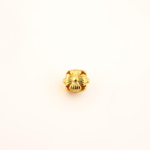 Brass Beads Flower DIY golden Sold By PC